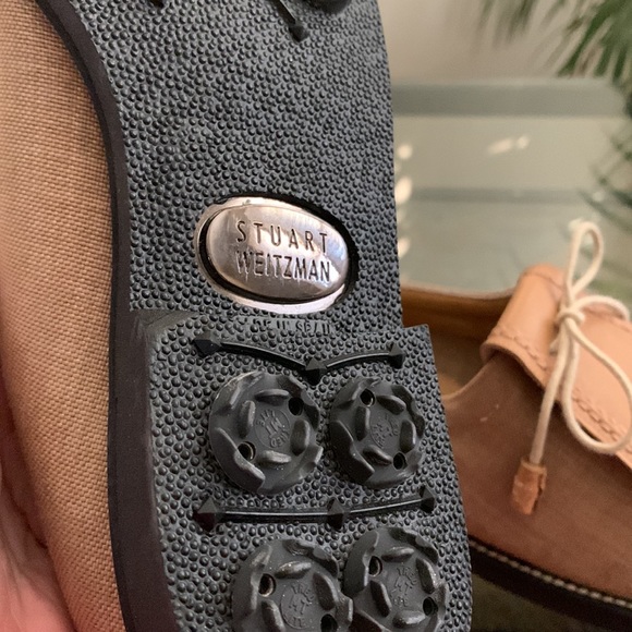 STUART WEITZMAN Sand Cordura Golf Shoes - Picture 7 of 12